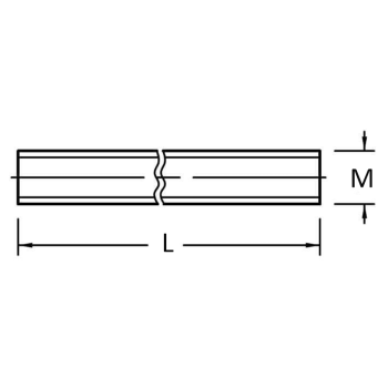 category DIN 975 Без покритие Клас на якост 8.8 blueprint thumb