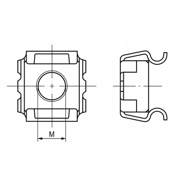 category DIN 88109  Касетъчна Гайка blueprint thumb