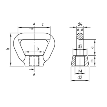 category DIN 80704 Гайка А4 blueprint thumb