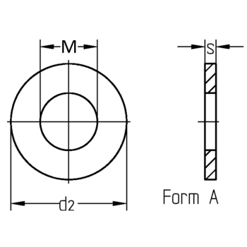 category DIN7603А - Уплътнителен пръстен мед /Cu/ - дихтунга blueprint thumb