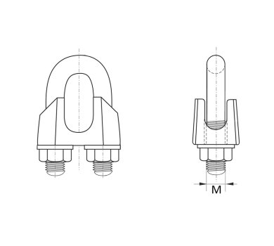 схема на  продукт DIN 741 Zn M16 thumb