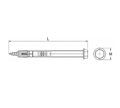 схема на  продукт Дюбел TOX Apollo KB ф10х140 thumb