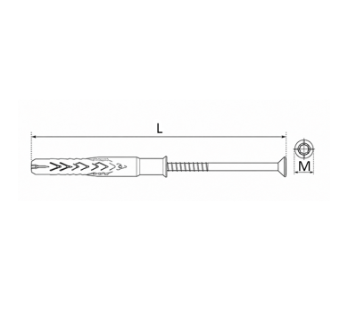 схема на  продукт Дюбел с винт фрезенгова глава TORX FISCHER SXRL Т - A4 10 x 100 thumb