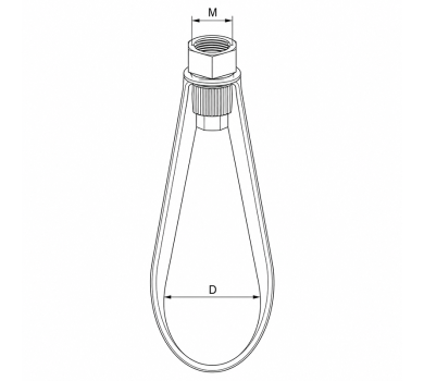 схема на  продукт Спринклерна скоба FISCHER FRSL 1 1/4" (43мм M8) thumb