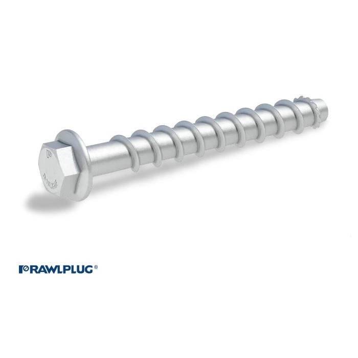 krepezhgroup product Винтов анкер Rawlplug R-HLX-HF-ZF шестостенна глава за бетон 10х100 - SW15 (50 бр.) image