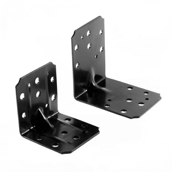 krepezhgroup product Планка ъглова подсилена равнораменна, ЧЕРНА (20 бр.) image