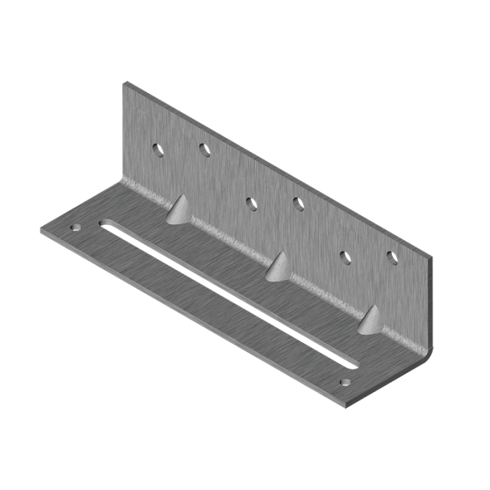 krepezhgroup product Планка ъглова подсилена равнораменна регулируема, поцинкована (15 бр.) image