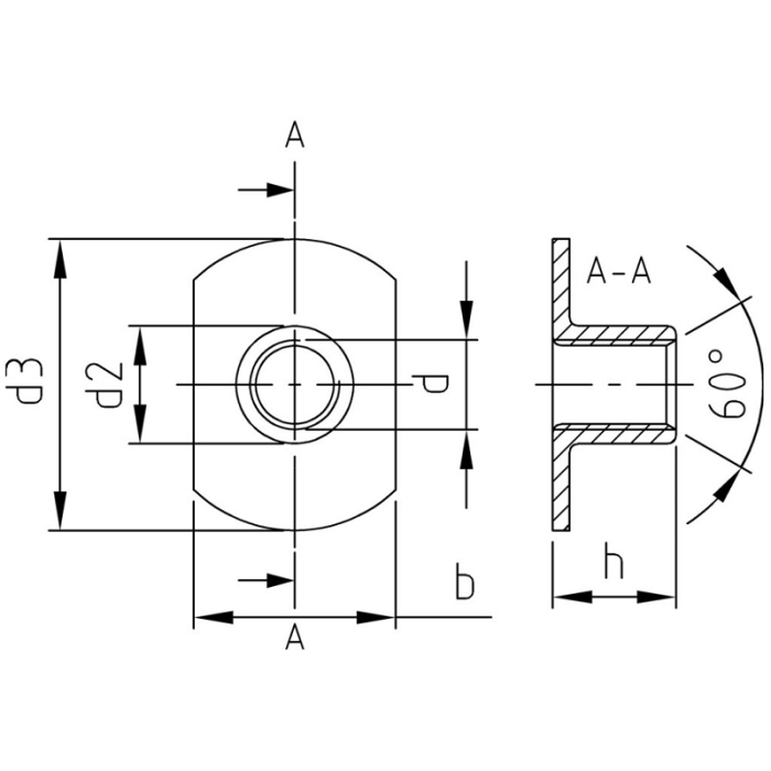 krepezhgroup product Заваръчни гайки заваряване А2 M8 image