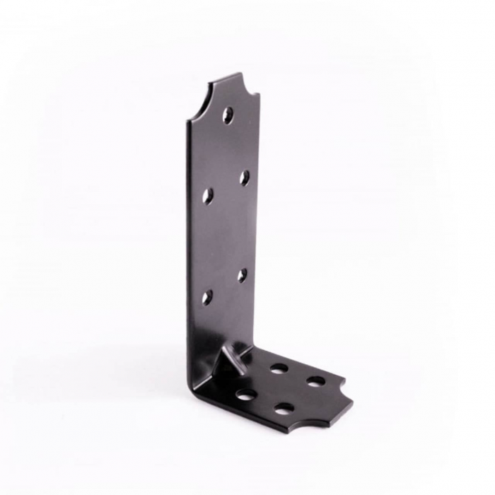 krepezhgroup product Планка ъглова подсилена разнораменна, ЧЕРНА (15 бр.) image