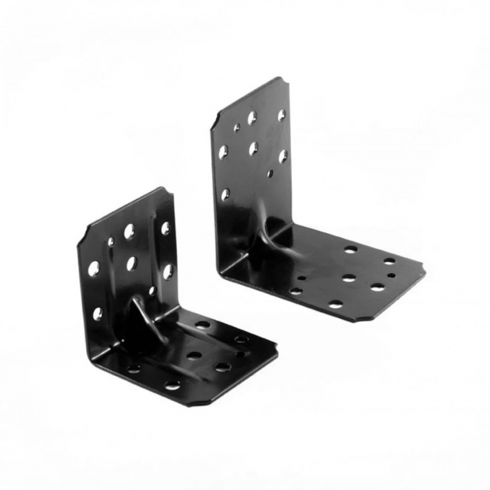 krepezhgroup product Планка ъглова подсилена равнораменна, ЧЕРНА (20 бр.) image