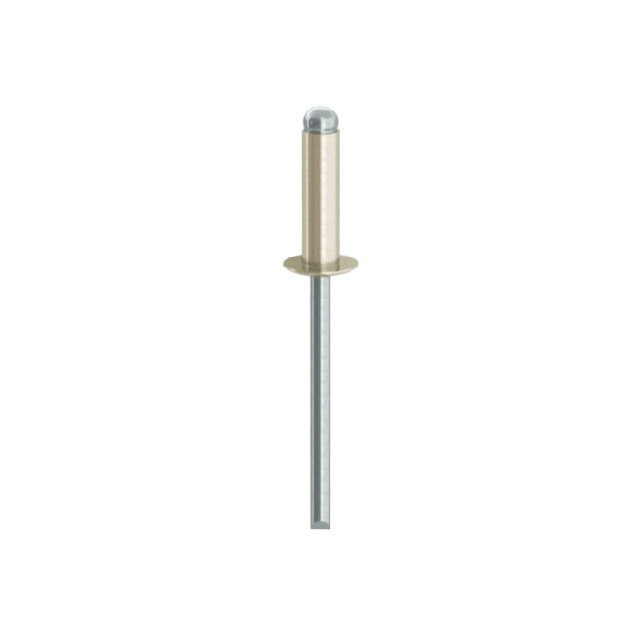krepezhgroup product Поп-нит, DIN 7337A, Al/St,  RAL 9010 Ø 4 x 10 image